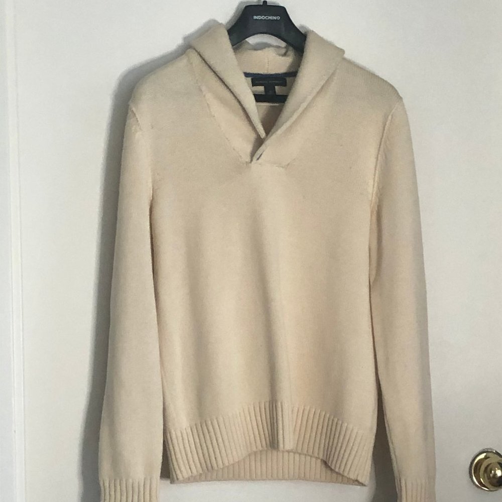 Men's Woven Shawl Collar Sweater (GAP)